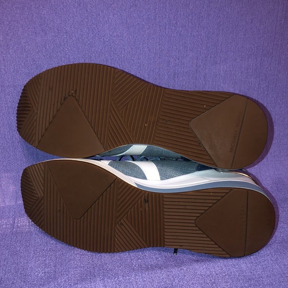 Used Women’s Michael Kors Denim Shoes Size 8 HJ18E - Picture 6 of 12